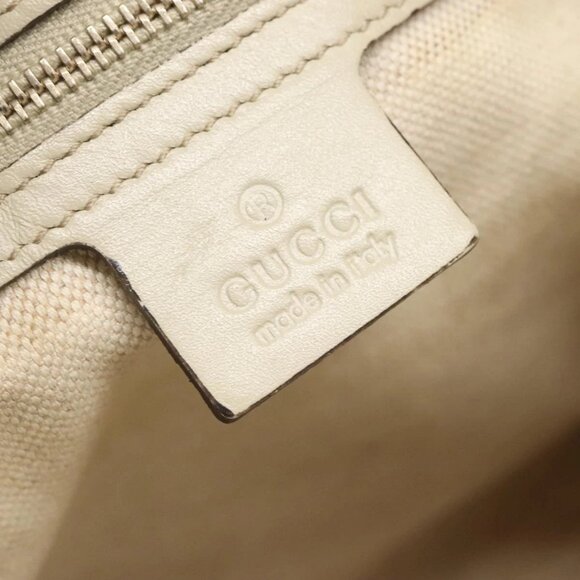 GUCCI GG Canvas Web Sherry Line Hand Bag 2way Beige Gold 269894 Auth BA2226 - Picture 10 of 16